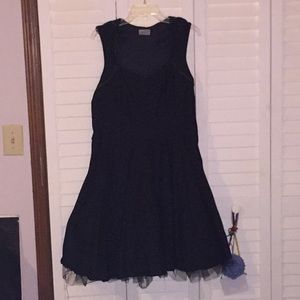 Black skater dress.
